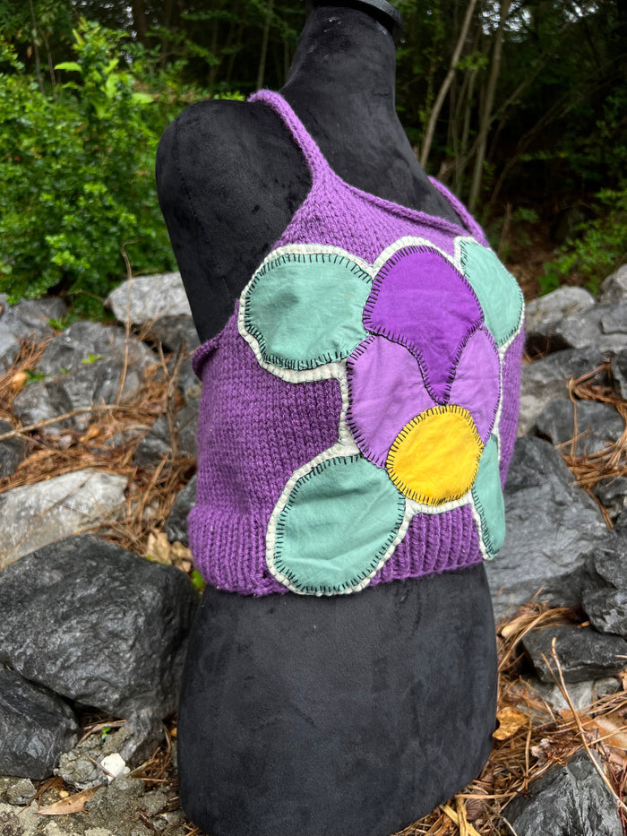 Violet Dreams - Knit Halter Top