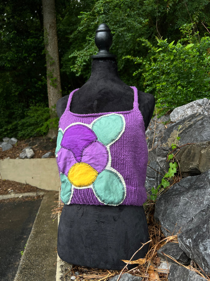 Violet Dreams - Knit Halter Top