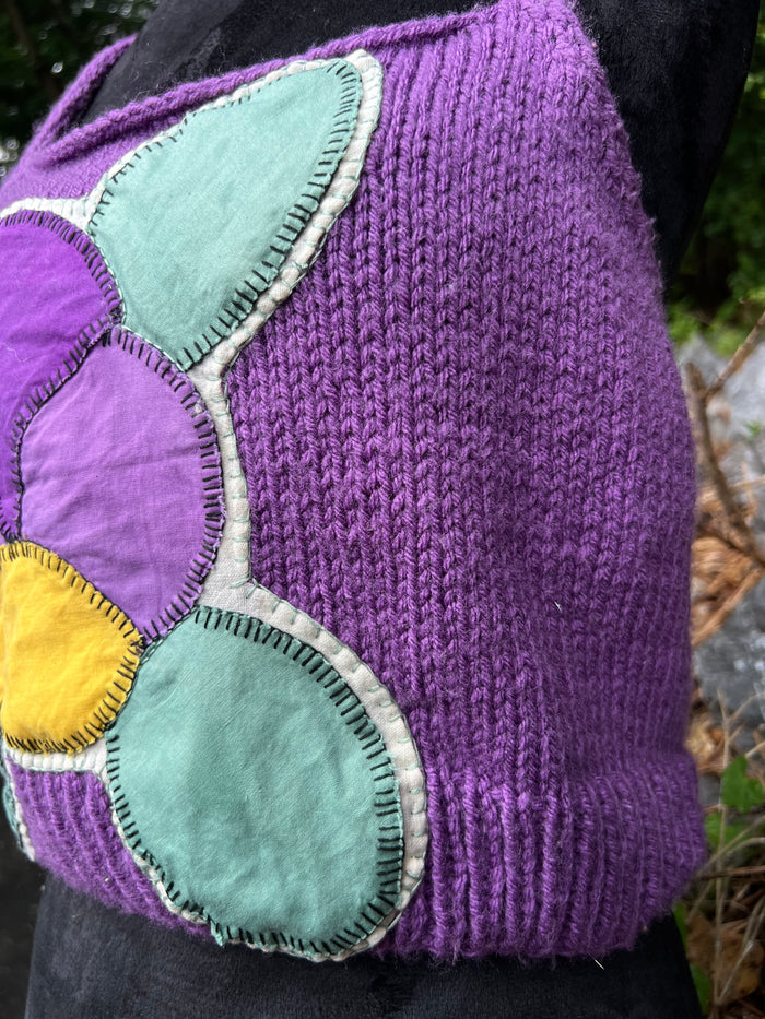 Violet Dreams - Knit Halter Top