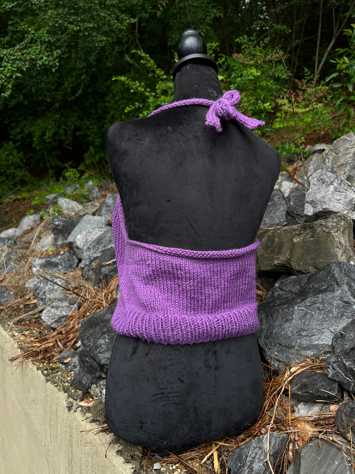 Violet Dreams - Knit Halter Top