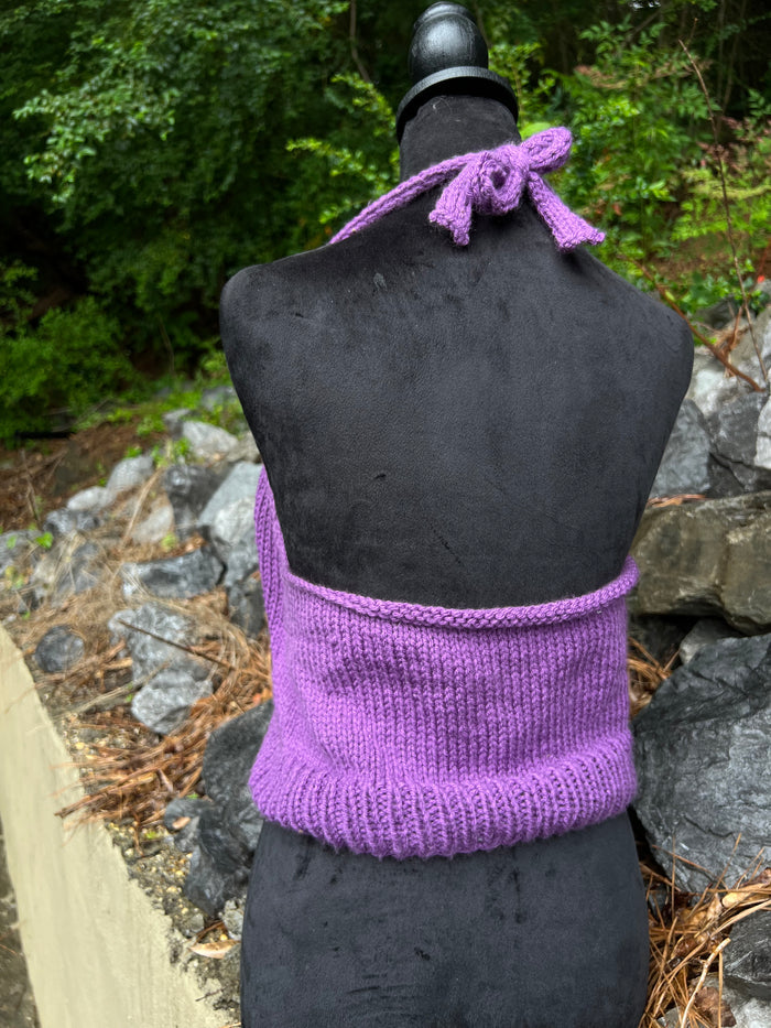 Violet Dreams - Knit Halter Top