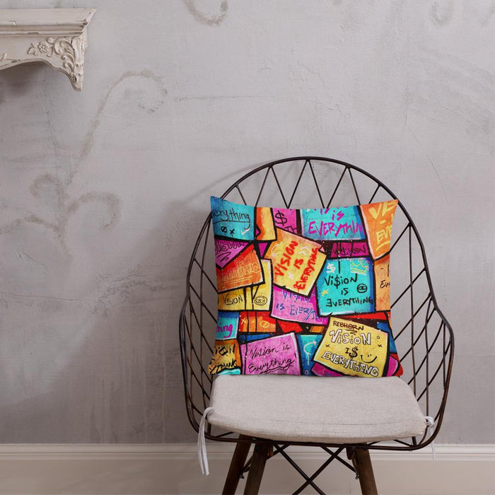 VISION IS EVERYTHING PREMIUM PILLOW - REBHORN DESIGN