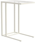 VITTSJO Laptop table, 35x65cm, White/glass