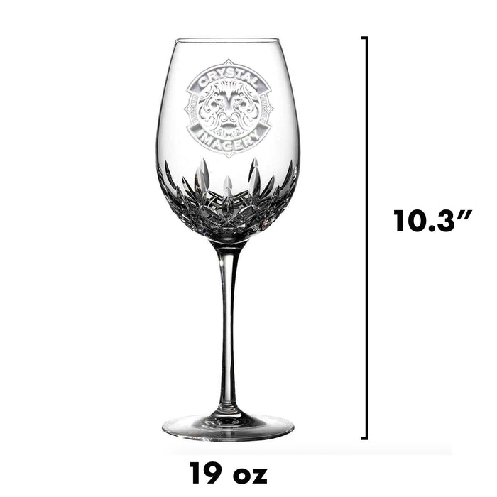 Waterford Crystal, Bride & Groom Wedding Date Wine Glass
