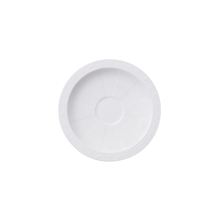 White Pearl Saucer for Espresso Cup 13cm