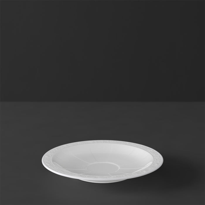 White Pearl Saucer for Espresso Cup 13cm