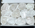 White Quartz Crystals Rough Raw Stones Small Box Flat