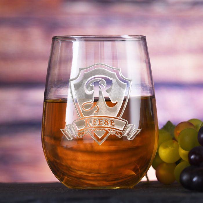 Wine Enthusiast, Engraved Wine Glass Gift Set