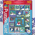 Winter Snow Jam 500 Piece Puzzle Twist Jigsaw Puzzle - Quick Ship - Puzzlicious.com