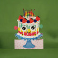 Wobbly Cake Birthday Greeting Card
