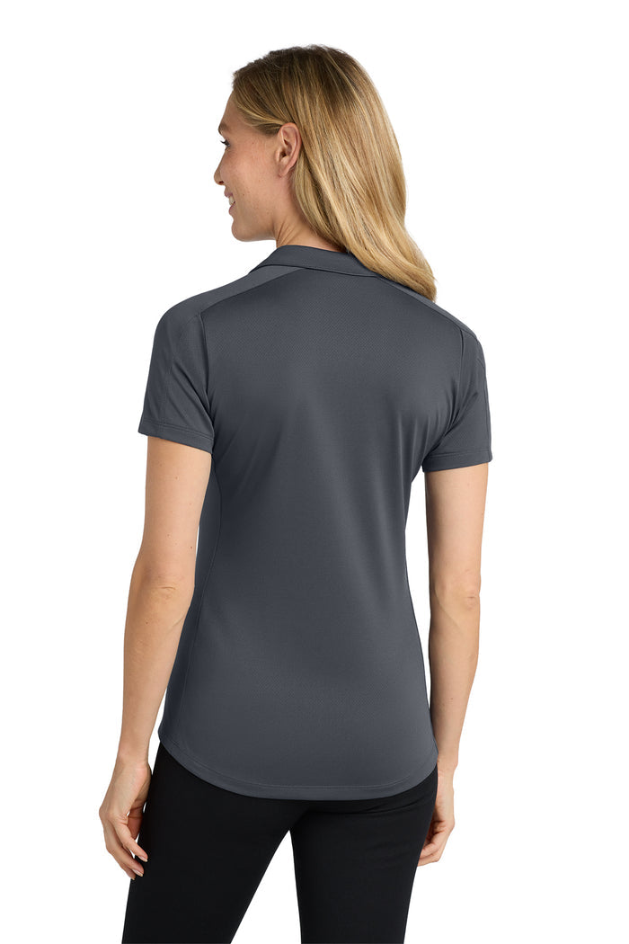 Womens Diamond Jacquard Polo, Grey | New Millennium