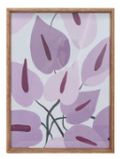 Wood Framed Glass Wall Decor