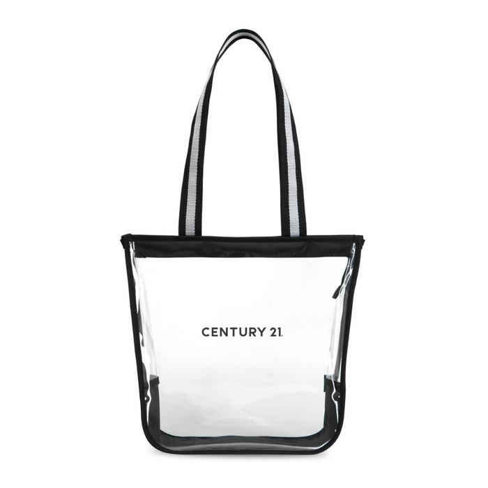Wordmark Clear Zippered Stadium Bag