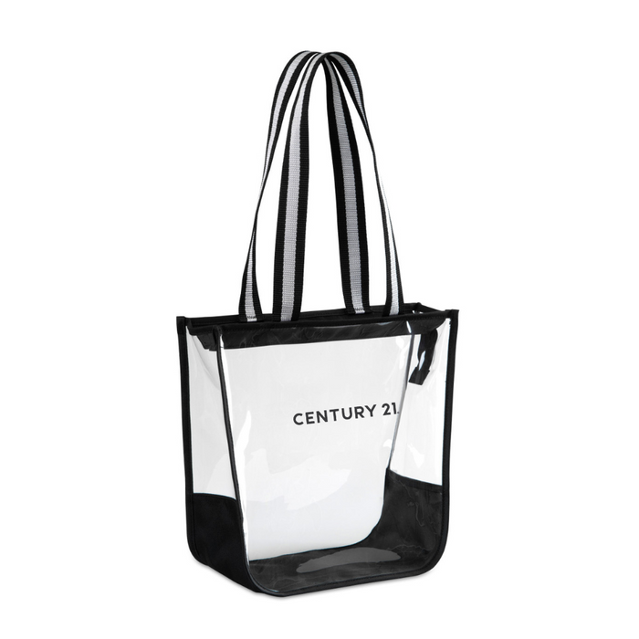 Wordmark Clear Zippered Stadium Bag