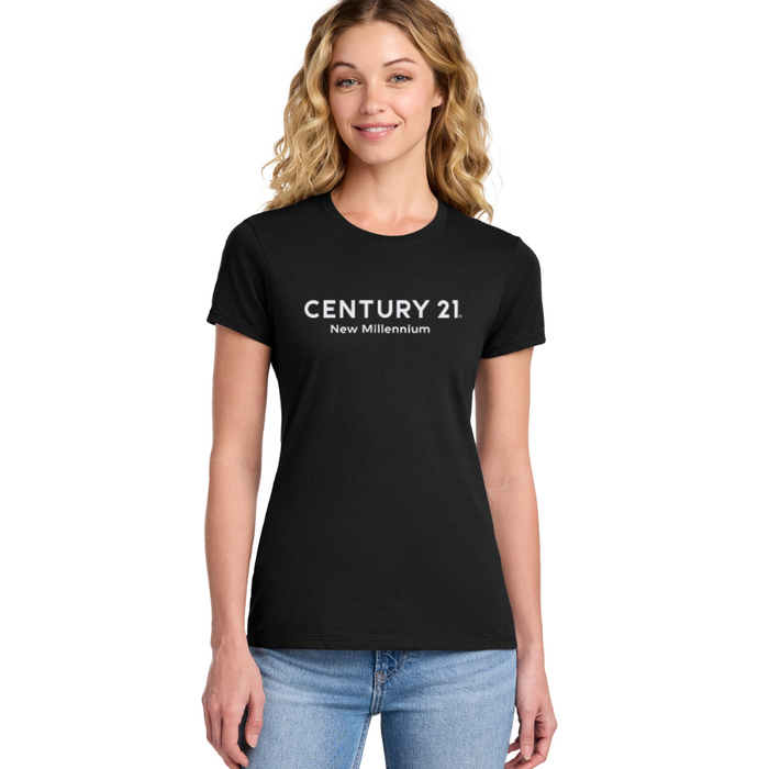 Wordmark Crew Tee, Black Ladies | New Millennium