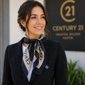 Wordmark Square 100% Silk Scarf
