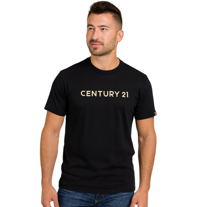 Wordmark Tee, Black Mens
