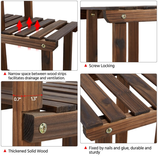 Wood Plant Stand