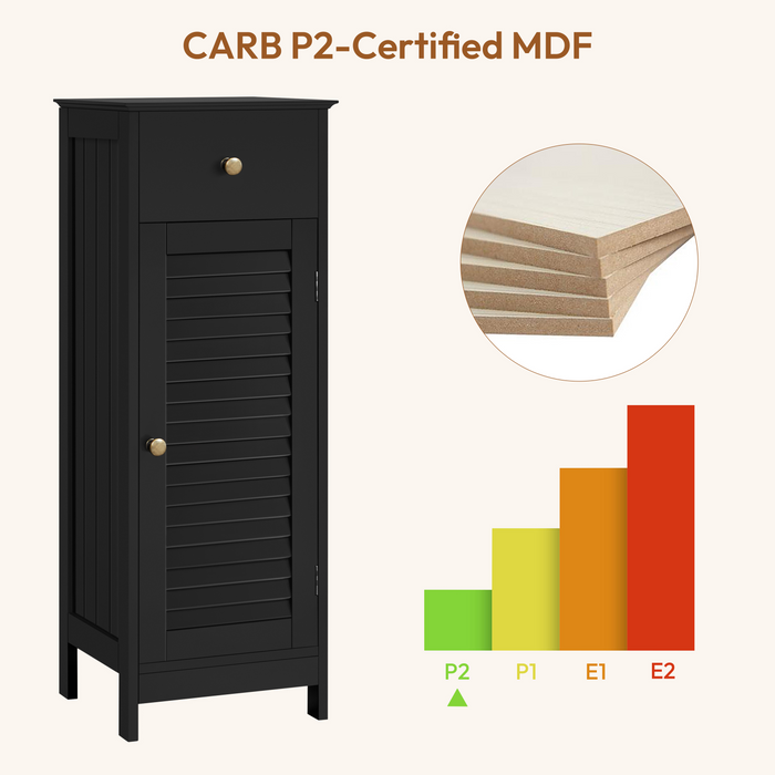 Yaheetech 34.5″ Tall Narrow Bathroom Cabinet