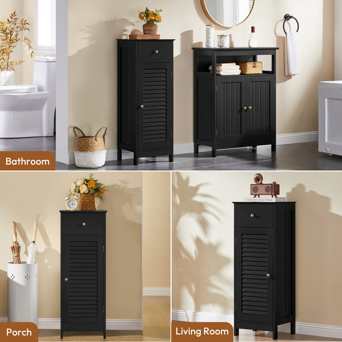 Yaheetech 34.5″ Tall Narrow Bathroom Cabinet