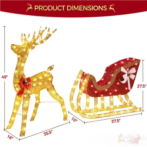 christmas reindeer for outdoors