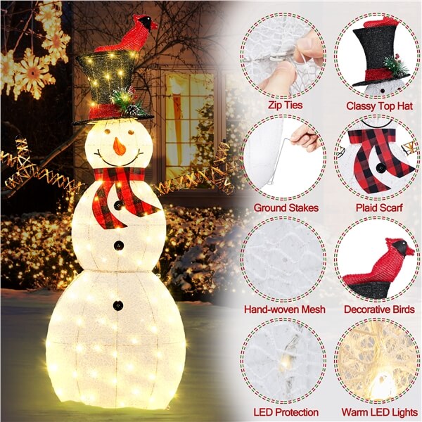 light up snow man