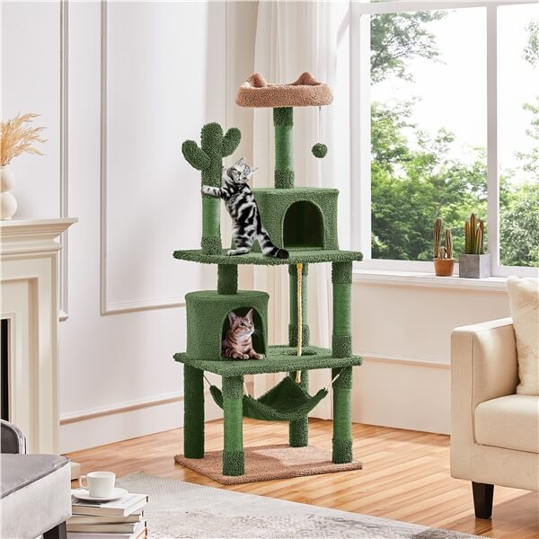 cactus cat stand