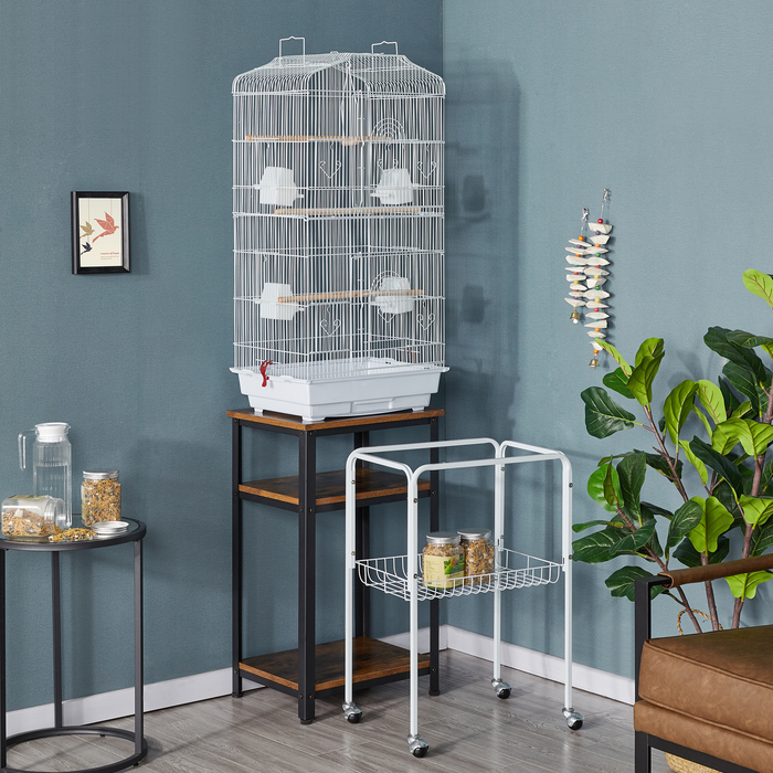 Yaheetech 64’’ H Open Top Metal Large Rolling Parrot/Bird Cage