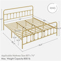 steel metal bed frame