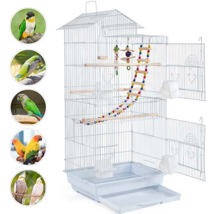 Yaheetech Large Roof Top Parrot/Bird Cage