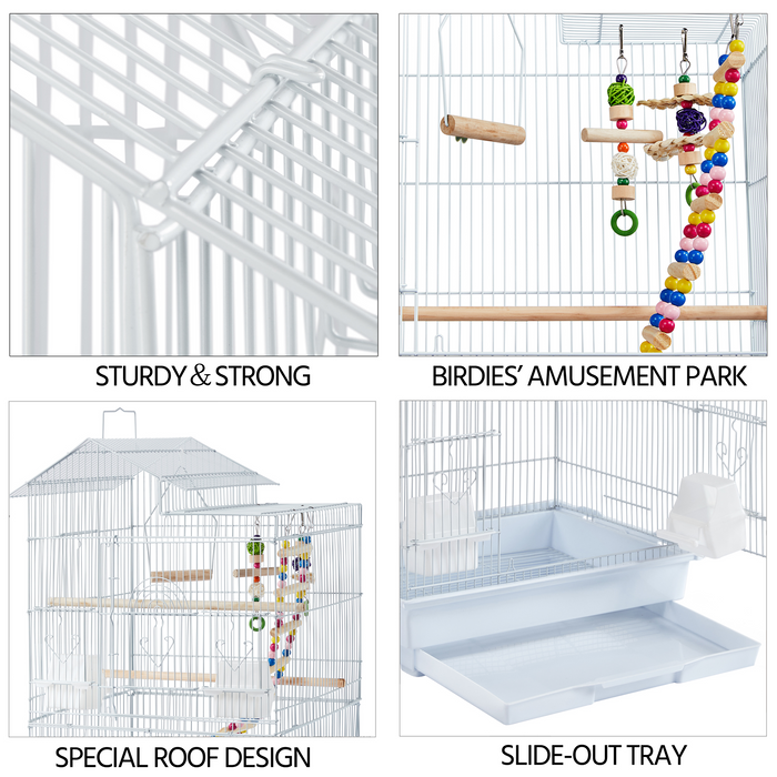 Yaheetech Large Roof Top Parrot/Bird Cage