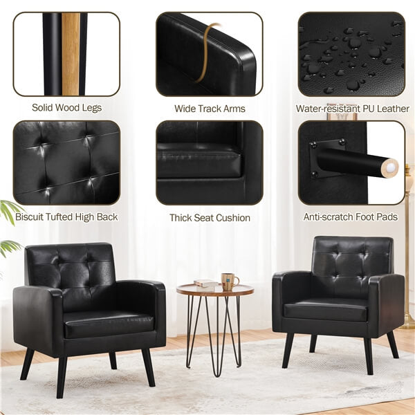 Yaheetech Mid-Century Accent Chair