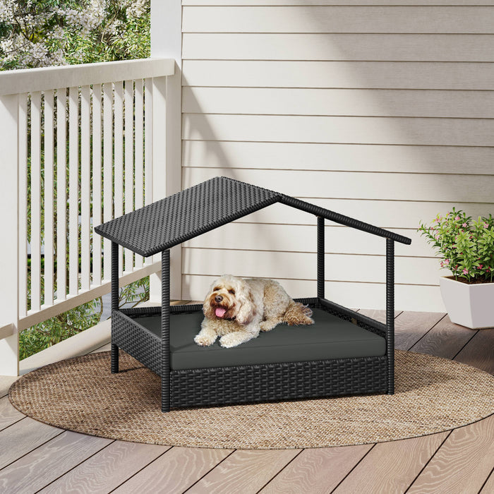 Yaheetech Outdoor Rattan Pet House