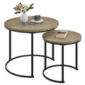 Yaheetech Rustic Nesting Coffee Table Set