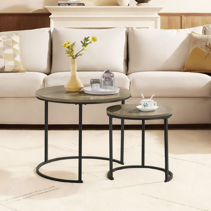 Yaheetech Rustic Nesting Coffee Table Set