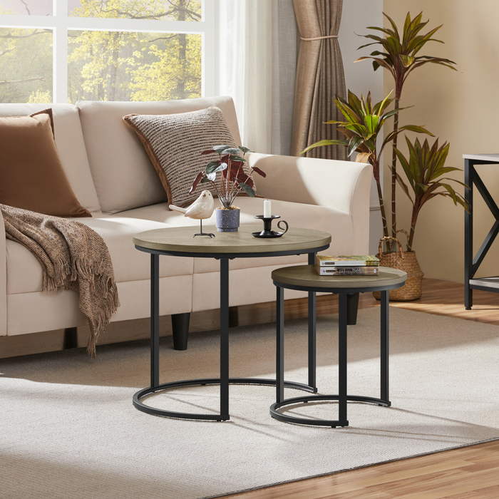 Yaheetech Rustic Nesting Coffee Table Set