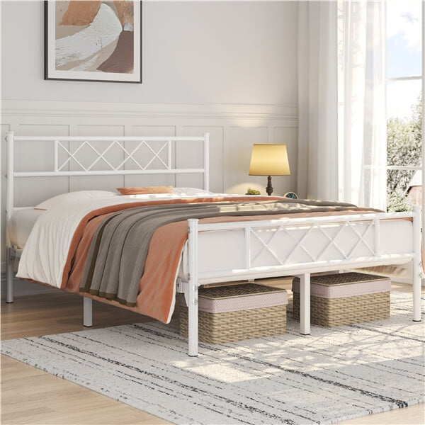 Yaheetech Simple Metal Platform Bed Frame Mattress Foundation