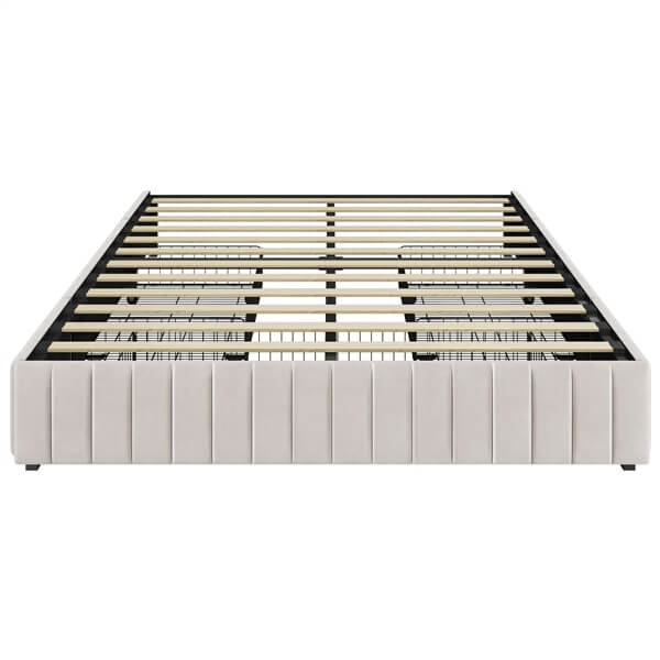Yaheetech Upholstered Bed with Underbed 3 Storage Drawers