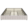 Yaheetech Upholstered Bed with Underbed 3 Storage Drawers