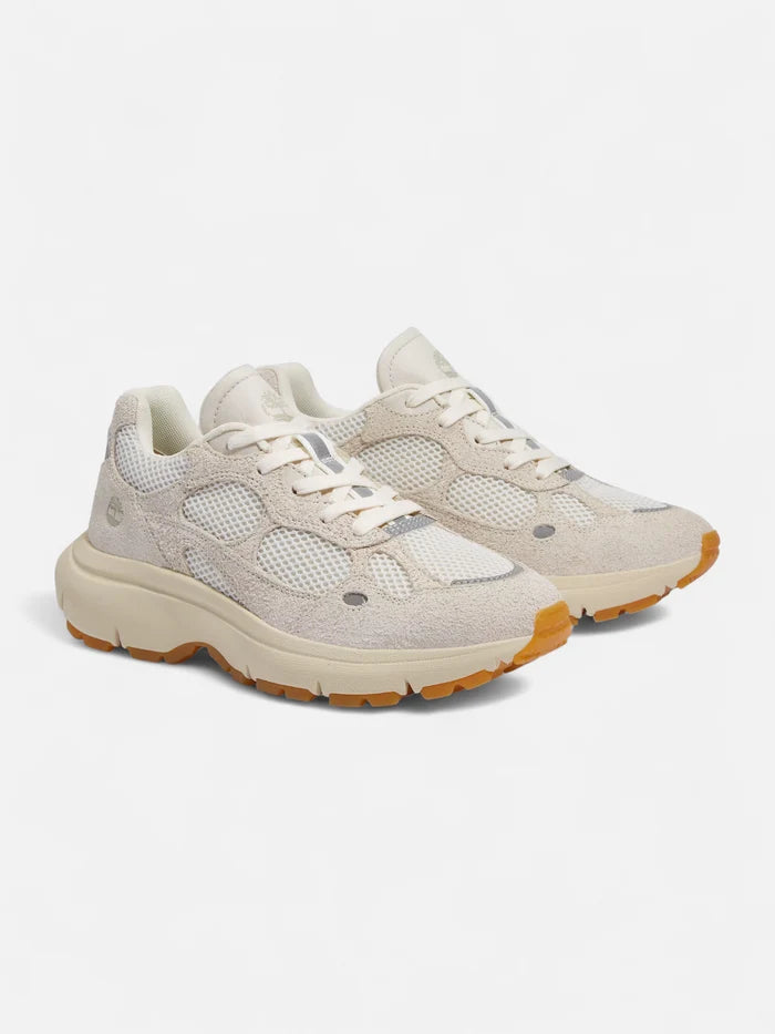 Zapatillas Timberland Mujer Hazel Lane Low Lace Crudo Plateado Marrón
