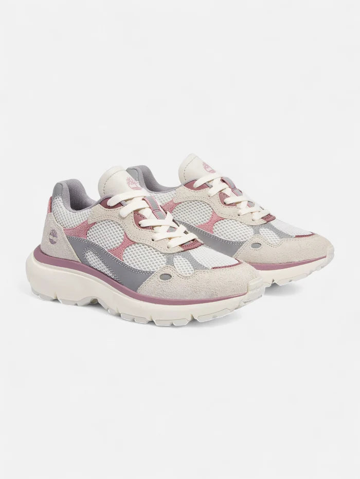 Zapatillas Timberland Mujer Hazel Lane Low Lace Plateado Blanco Violeta