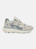 Zapatillas Timberland Mujer Hazel Lane Low Lace Plateado Gris Blanco