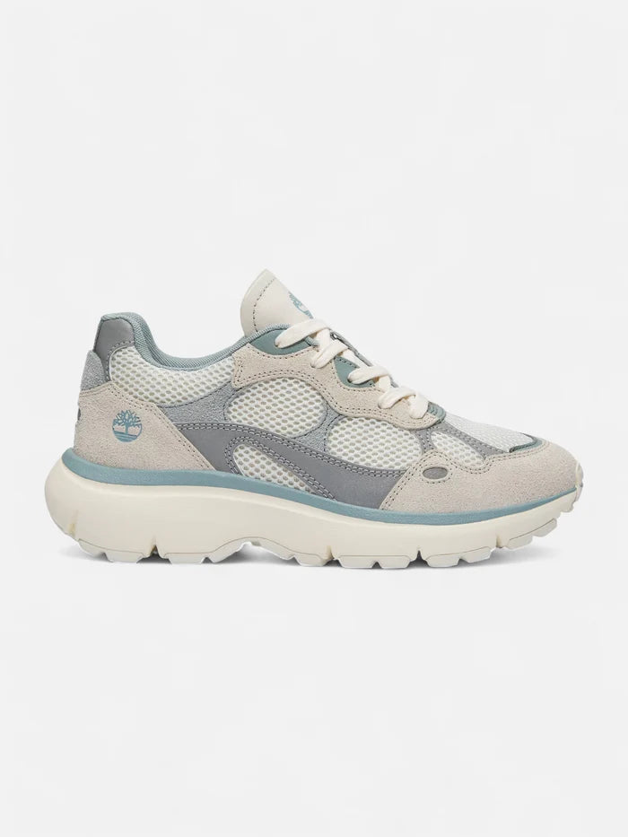Zapatillas Timberland Mujer Hazel Lane Low Lace Plateado Gris Blanco