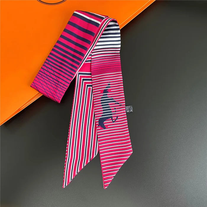 Zejna Rose Twilly Skinny Scarf