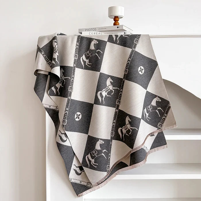 Zubiena Pashmina Scarf Gray