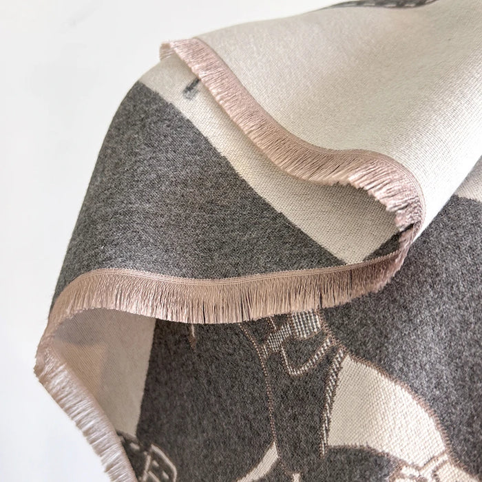 Zubiena Pashmina Scarf Gray